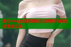 糖心vlog女演员精彩生活揭秘与幕后故事全记录