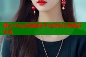 糖心vlog合辑精选平台轻松记录精彩生活