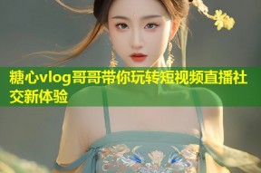 糖心vlog哥哥带你玩转短视频直播社交新体验