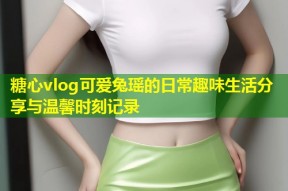 糖心vlog可爱兔瑶的日常趣味生活分享与温馨时刻记录